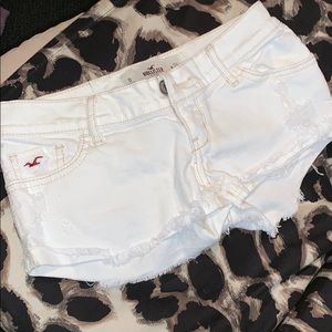 White Denim Hollister Shorts